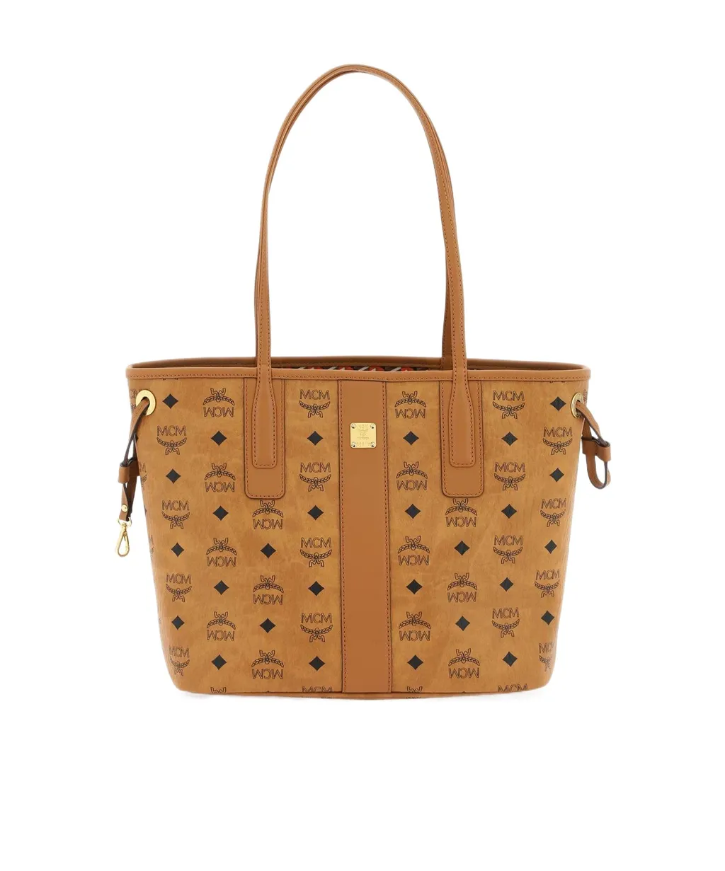 Mcm Liz Monogram-Pattern Small Top Handle Bag