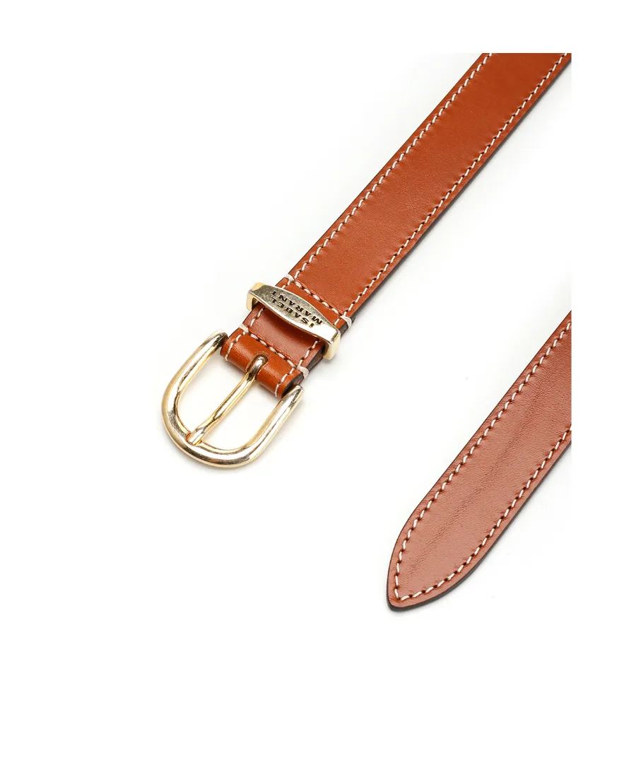 Isabel Marant Logo Engraved Buckle Belt
