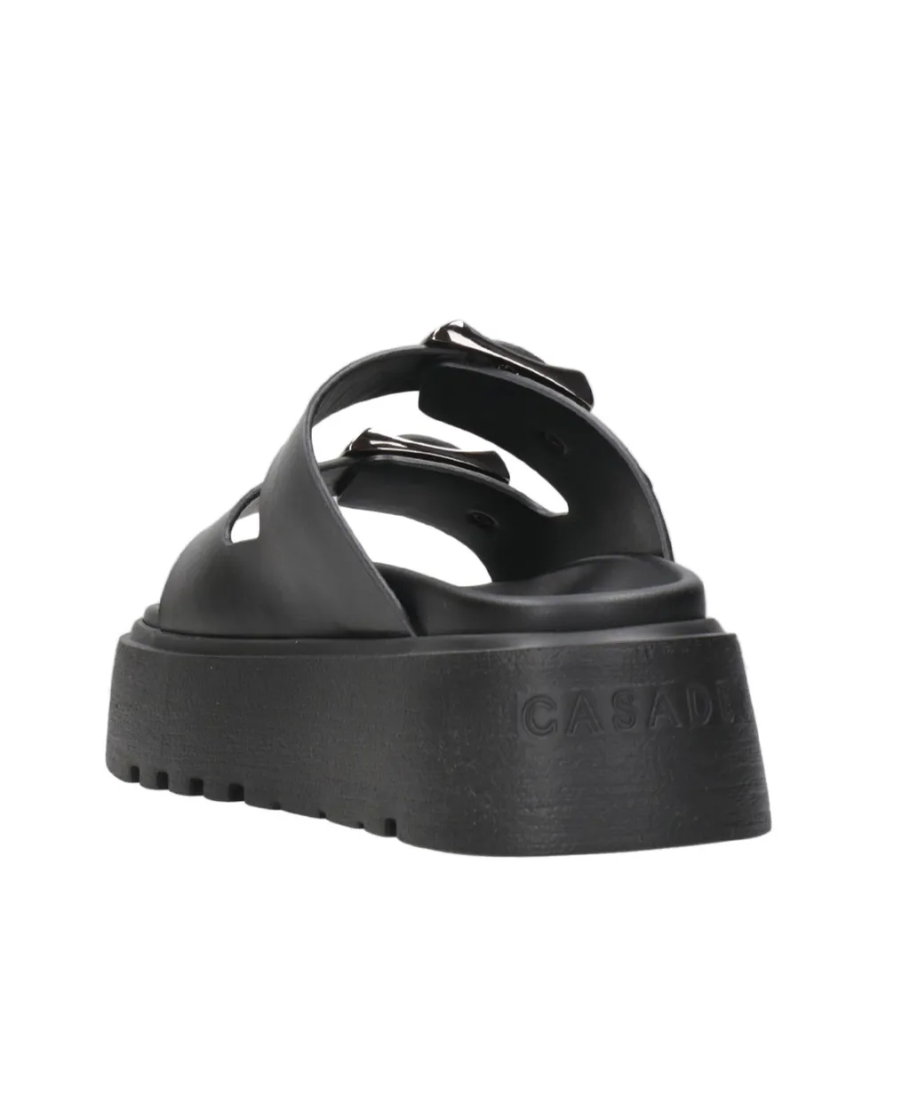 Florence Double-Strap Chunky-Sole Sandals