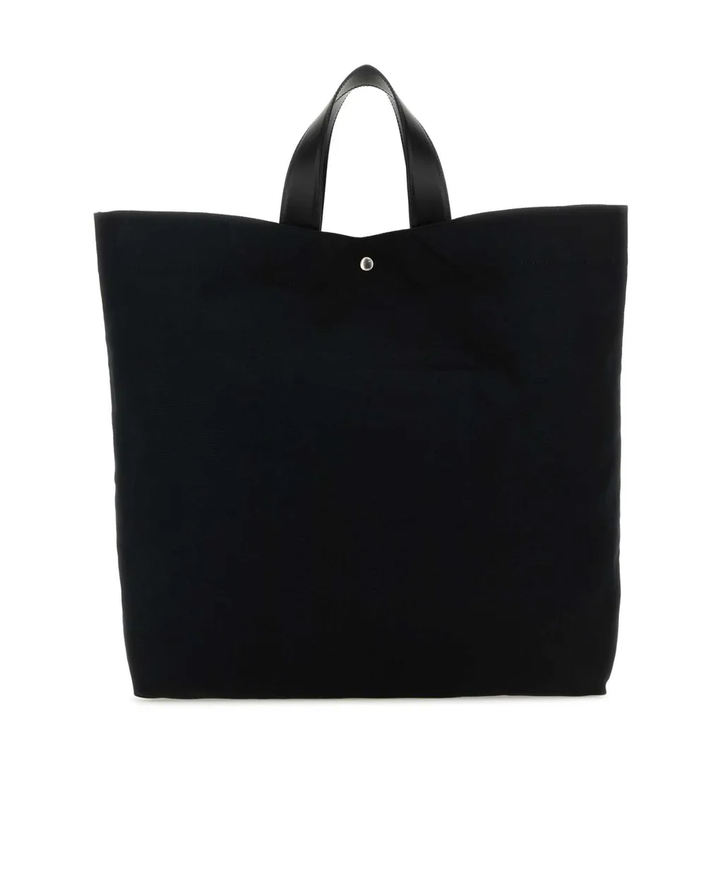 Jil Sander Logo-Print Open Top Tote Bag