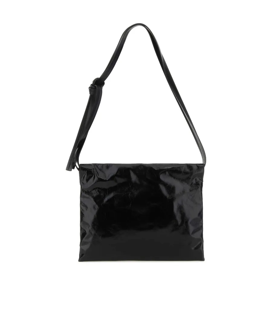 Jil Sander Logo Debossed Small Shoulder Bag