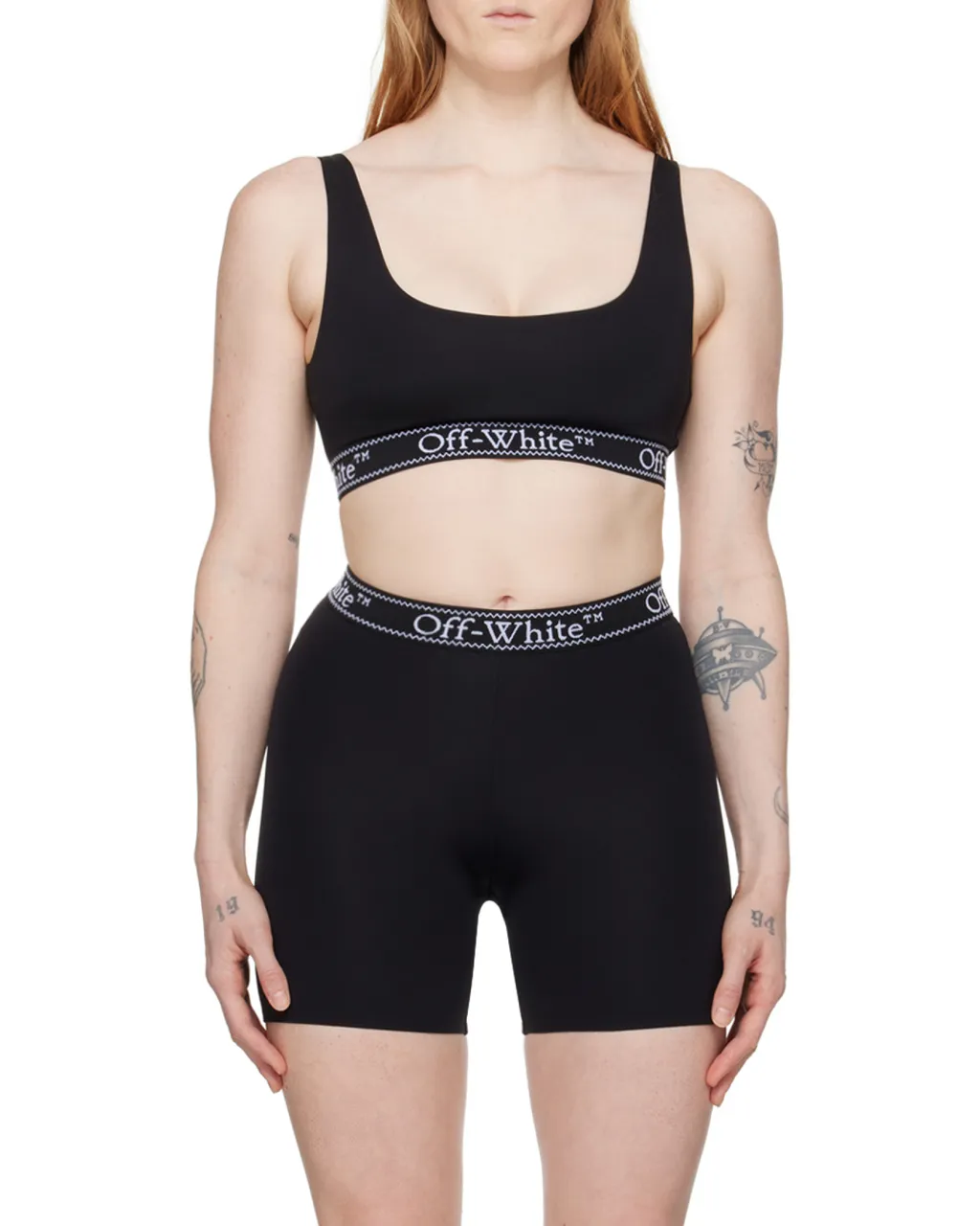 Off-White Straight Hem Cropped Top