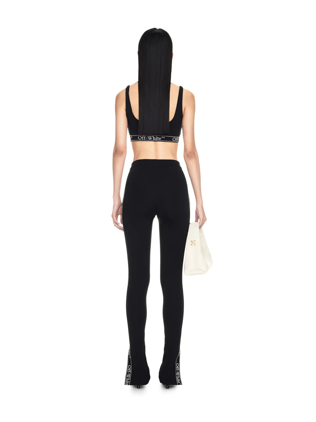 Off-White Straight Hem Cropped Top