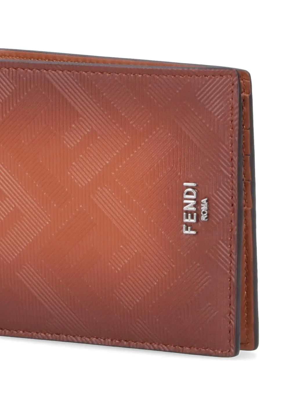 Fendi Logo Plaque Bifold Wallet