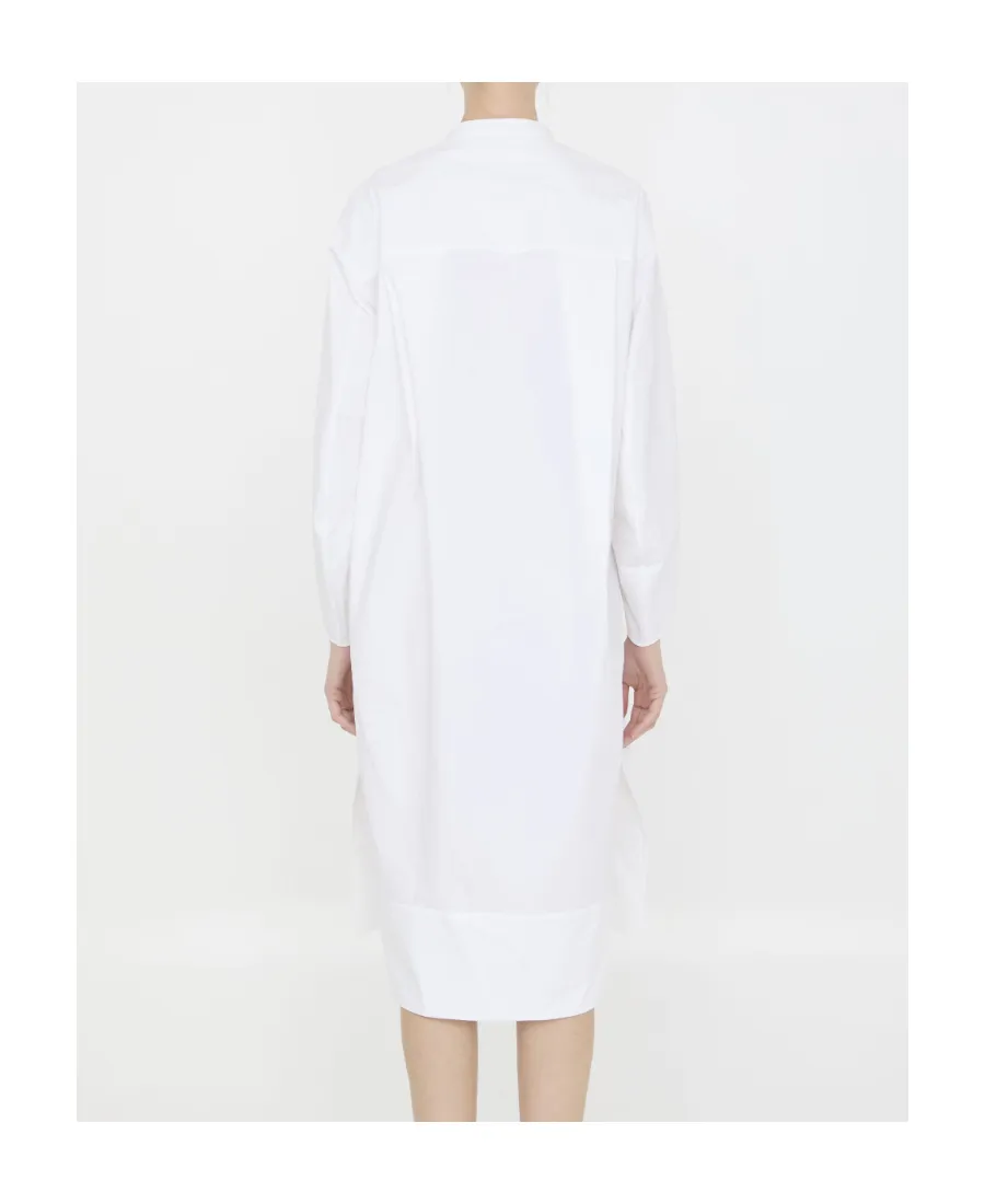 Khaite Brom Shift Long-Sleeved Midi Dress
