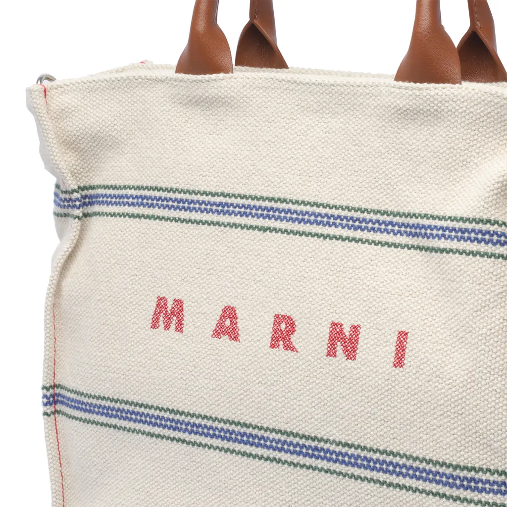 Marni Logo Printed Tote Bag