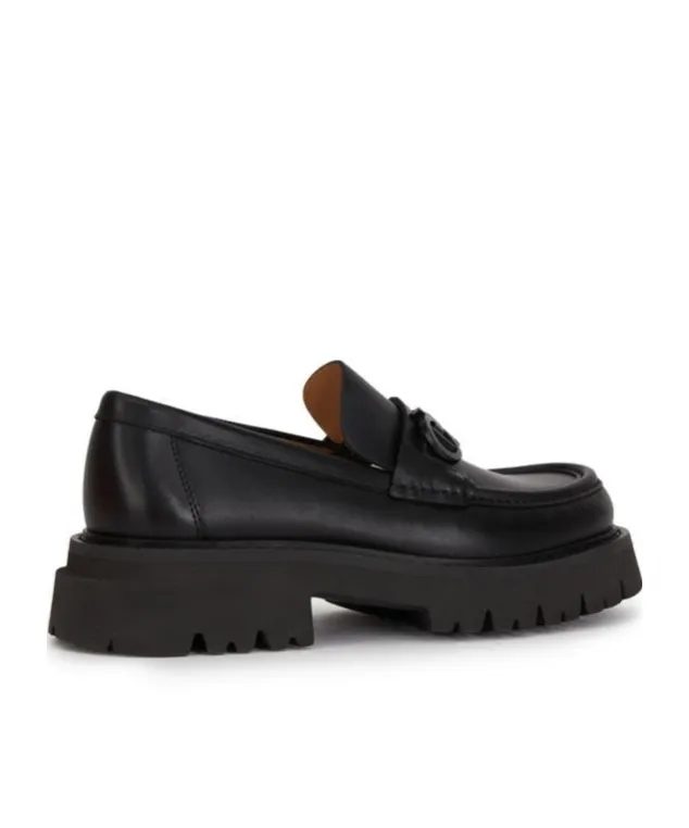 Florian Square-Toe Leather Loafers