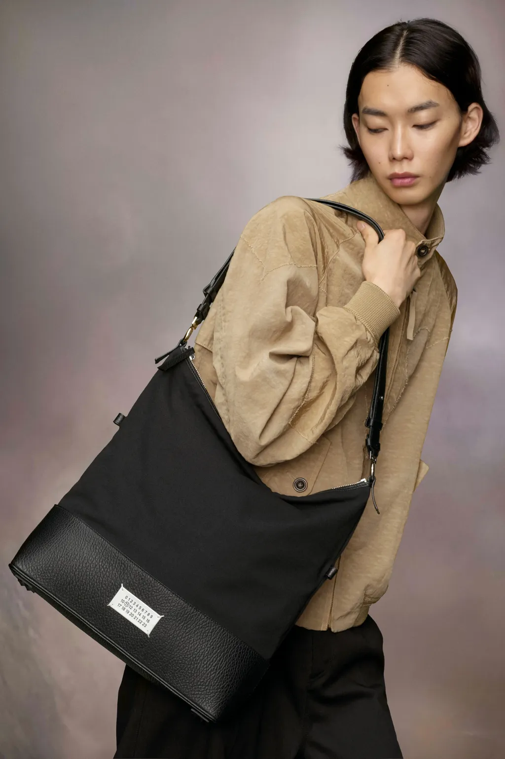 Maison Margiela 5Ac Zip-Up Medium Hobo Bag