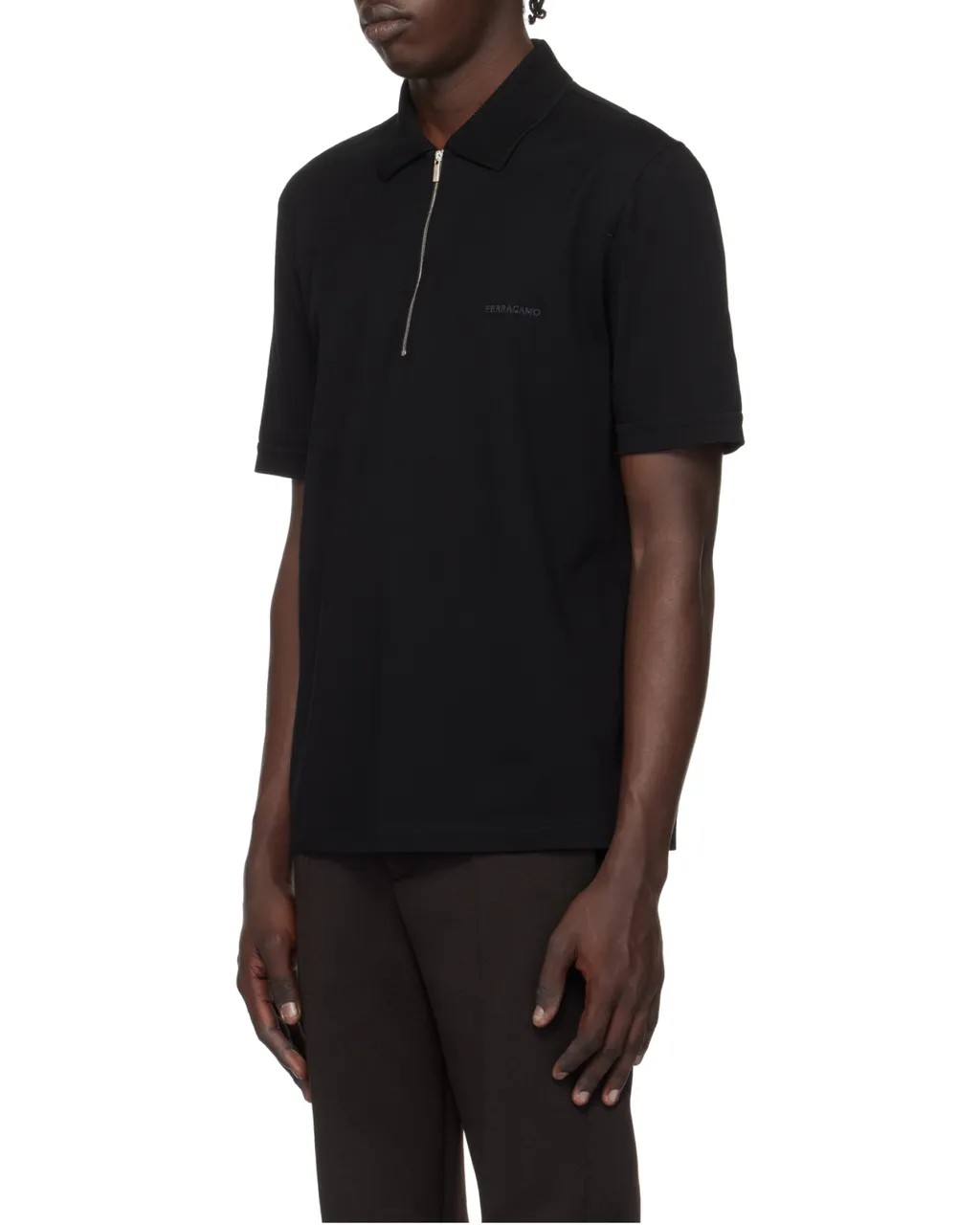 Ferragamo Logo Embroidered Polo Shirt