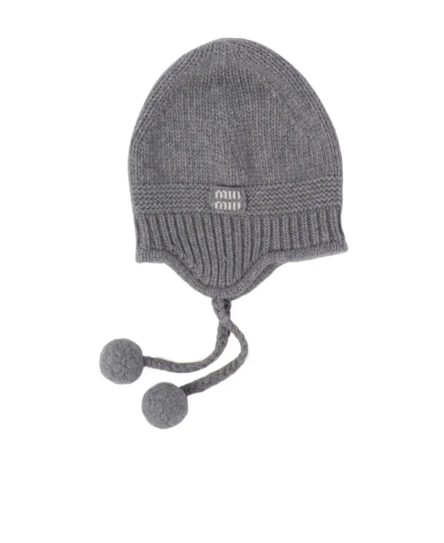 Miu Miu Logo-Patch Beanie