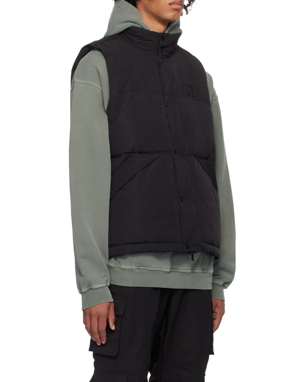 High Collar Sleeveless Vest