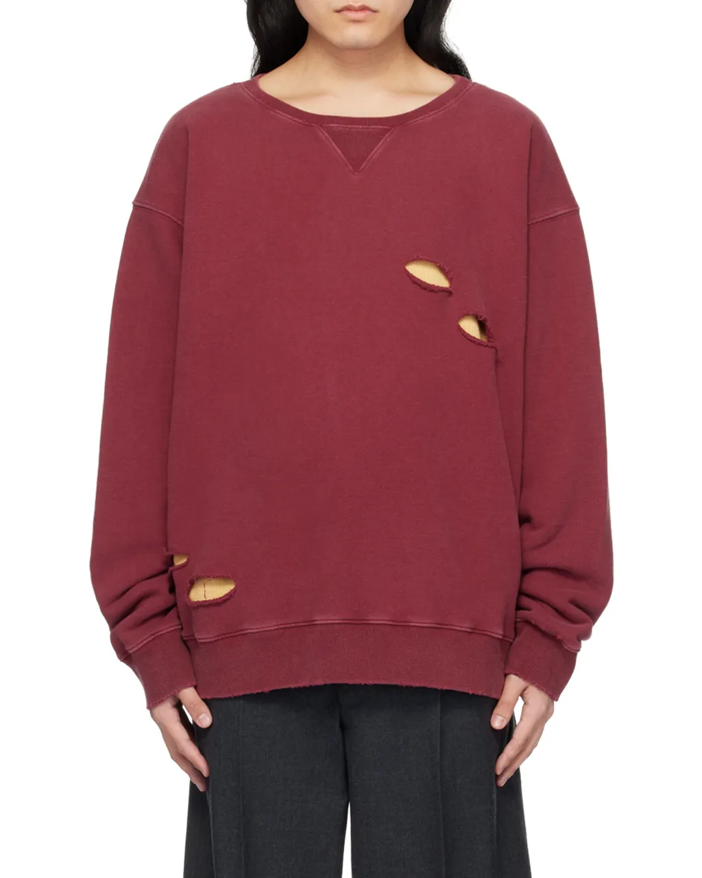 Maison Margiela Distressed Oversized Sweatshirt