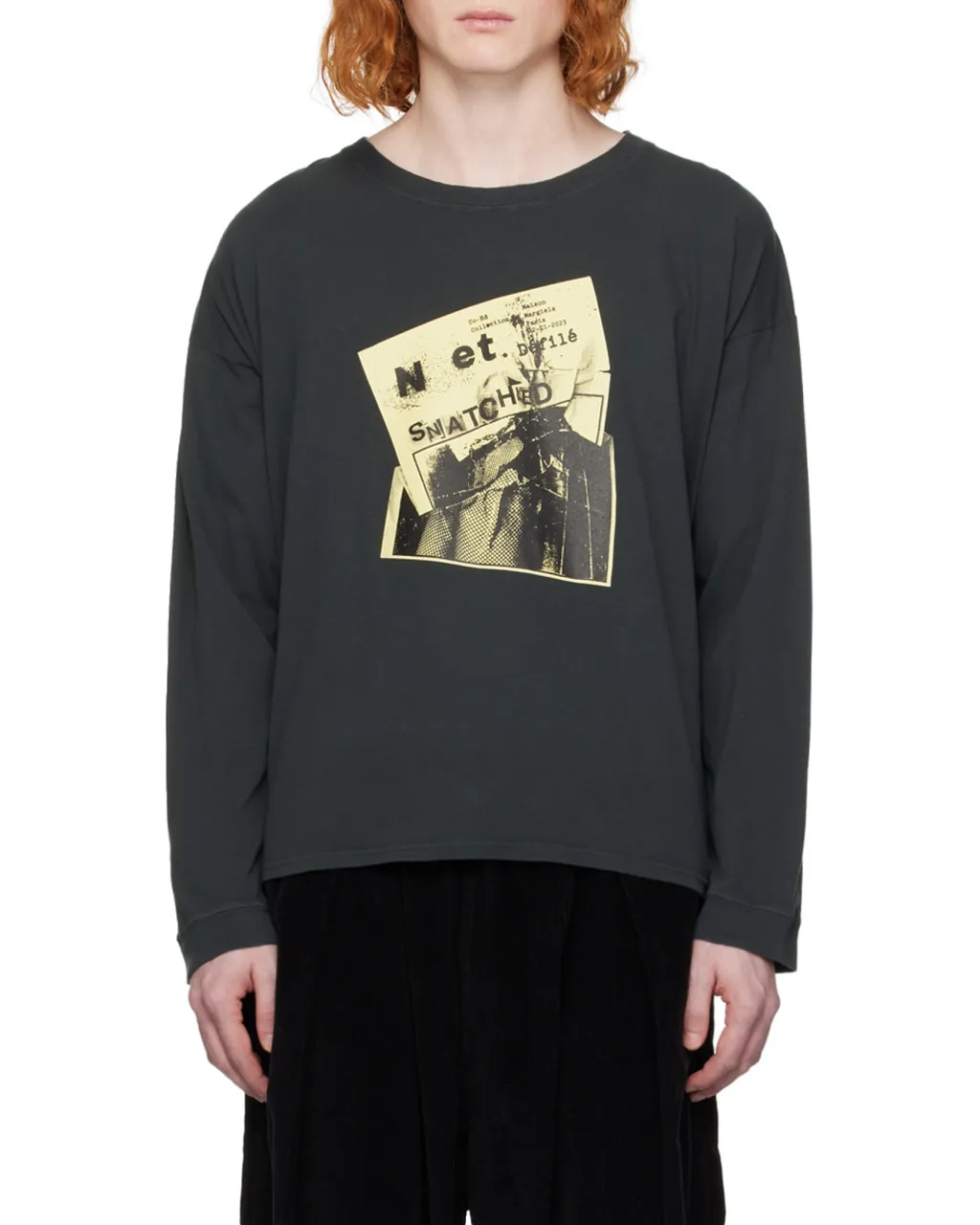 Maison Margiela Graphic Printed Long-Sleeved T-Shirt