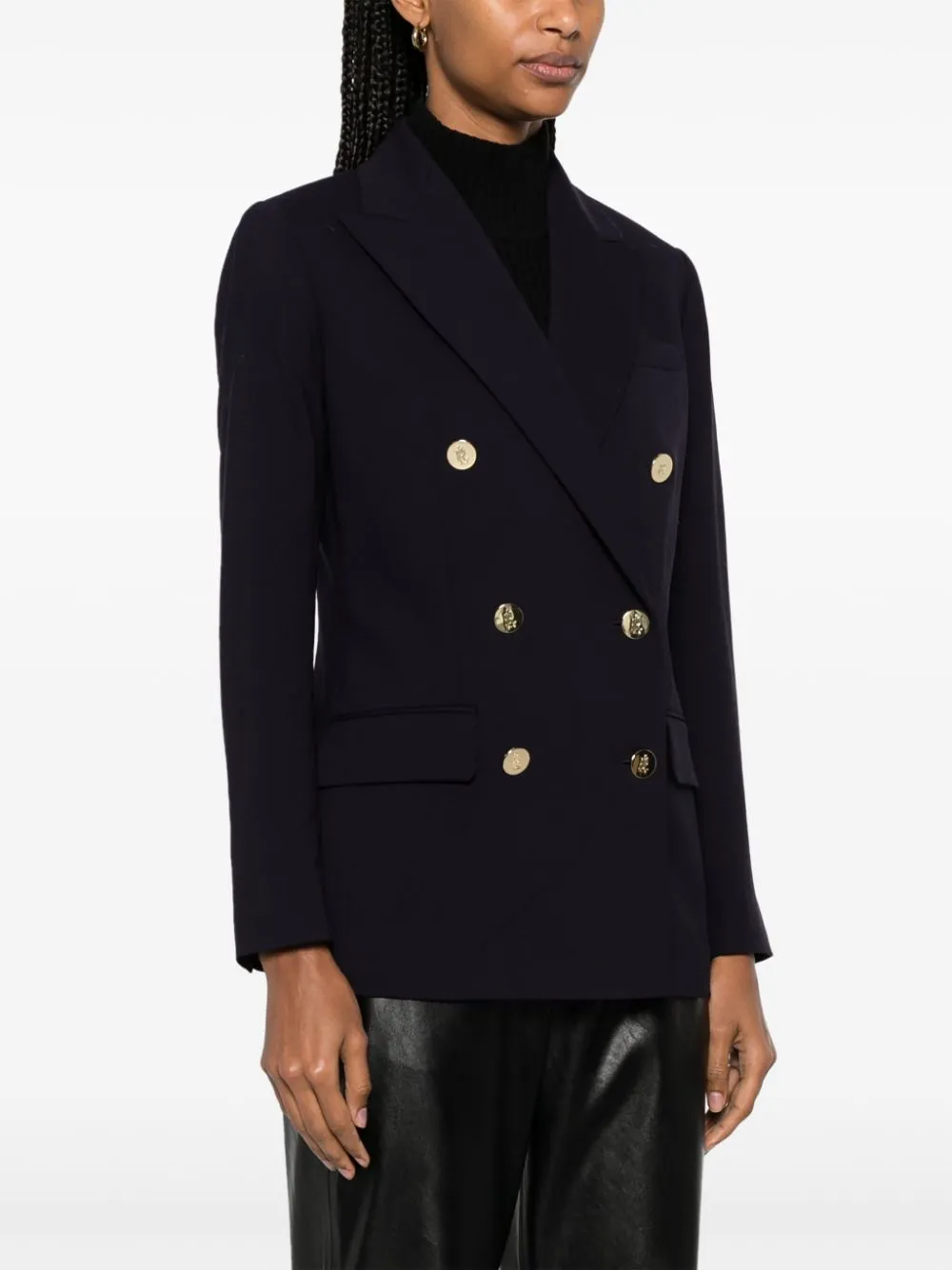 Lauren Ralph Lauren Double-Breasted Tailored Blazer