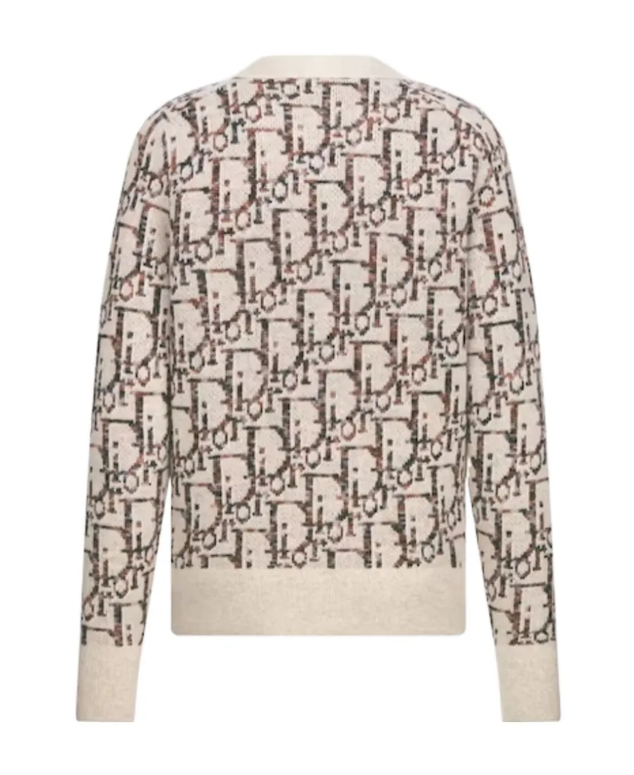 Dior Monogrammed Intarsia Cardigan