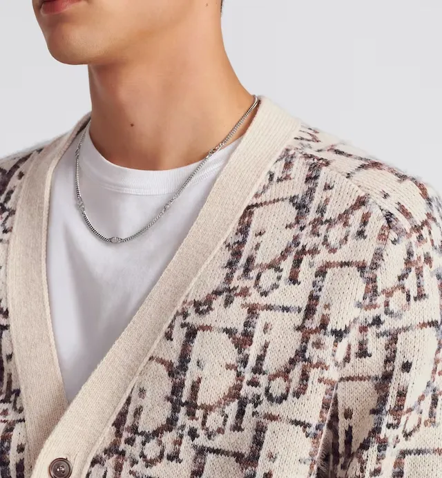 Dior Monogrammed Intarsia Cardigan