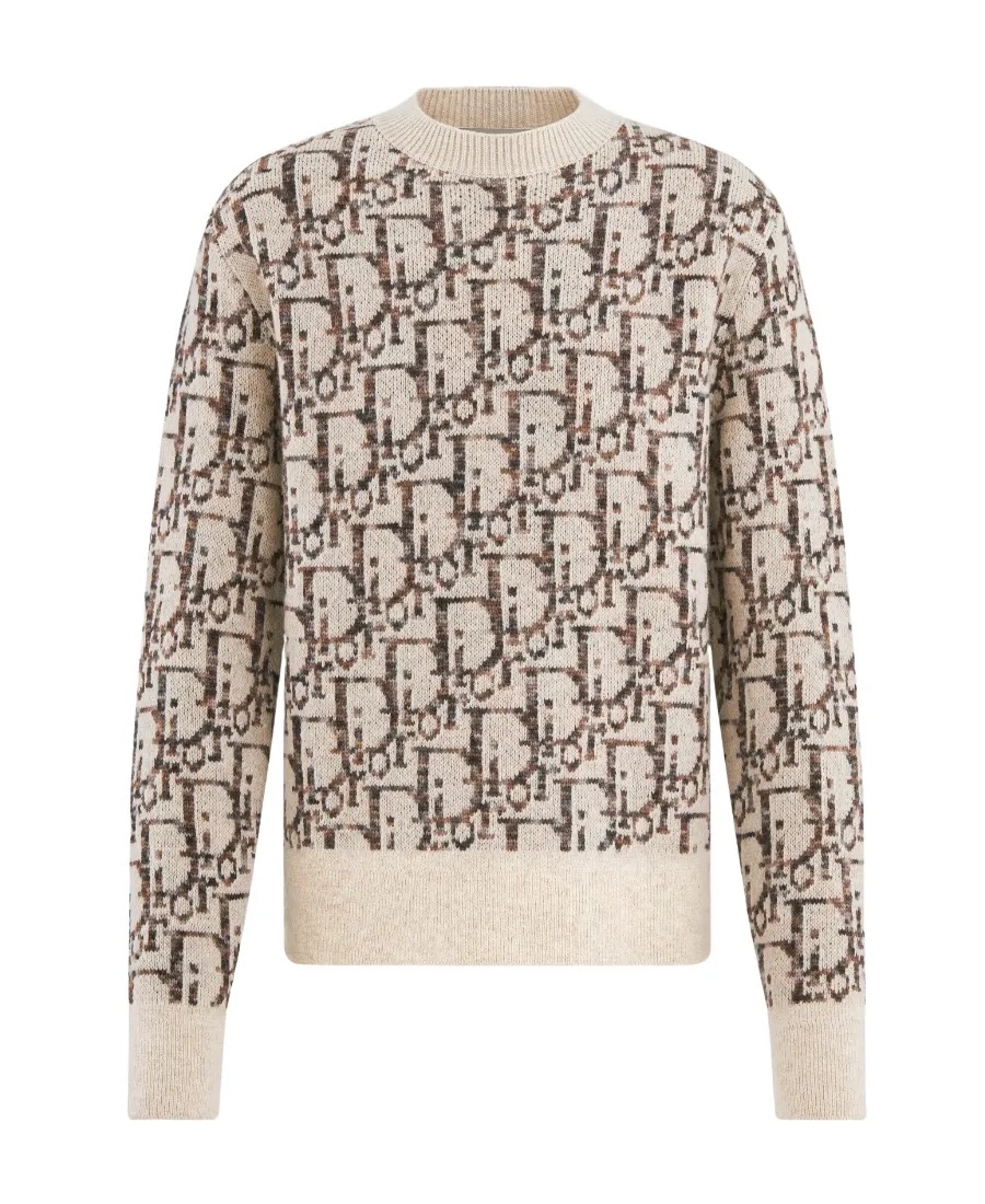Dior Homme Monogrammed Intarsia Sweater