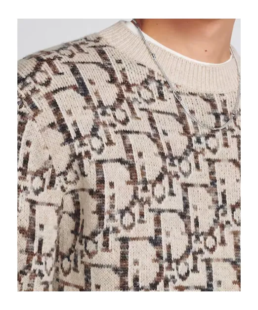 Dior Homme Monogrammed Intarsia Sweater