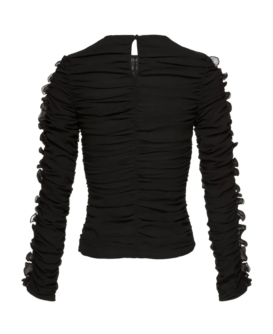 Magda Butrym Long-Sleeved Ruched Top