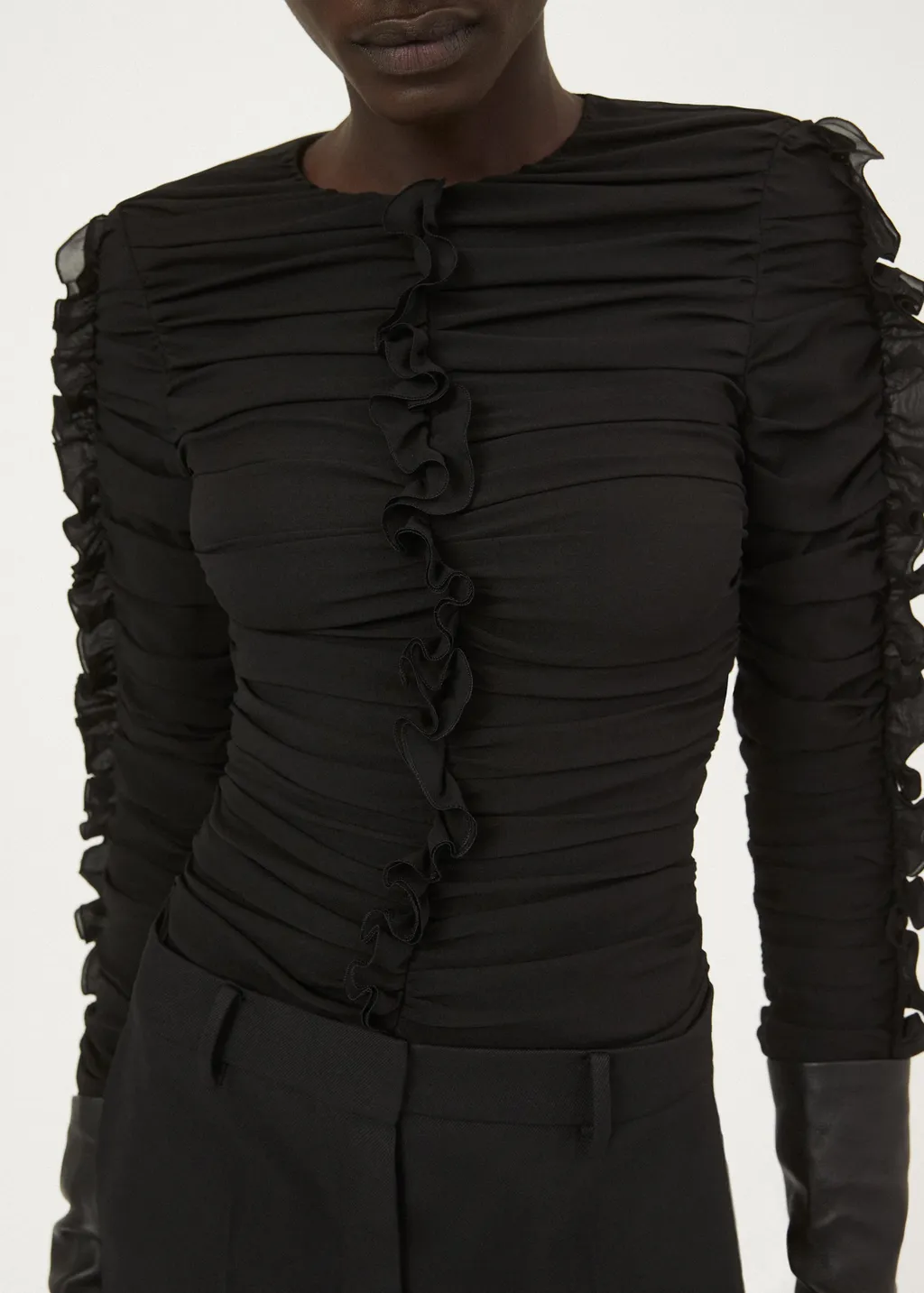 Magda Butrym Long-Sleeved Ruched Top