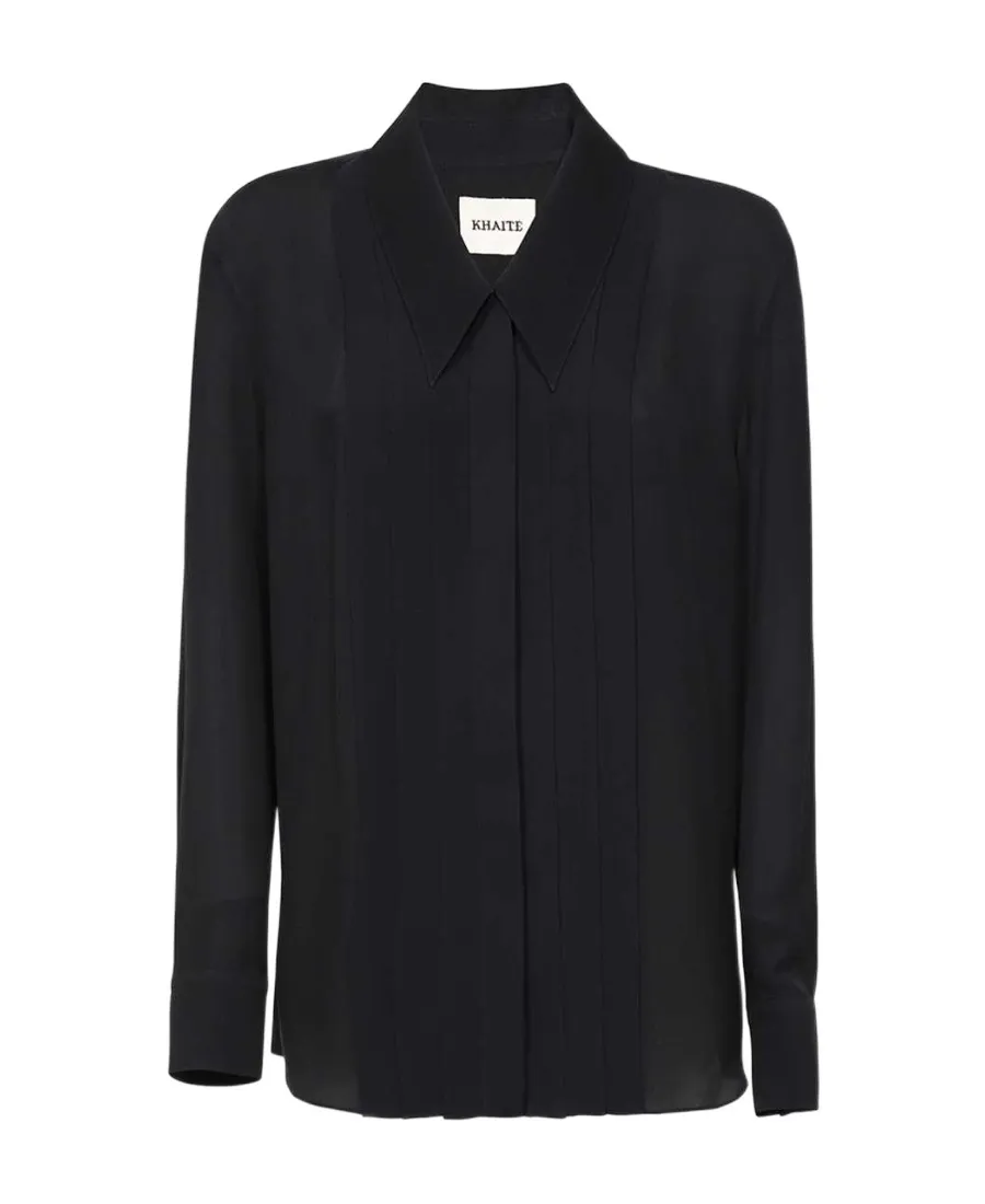 Khaite Dorian Pleated Shirt