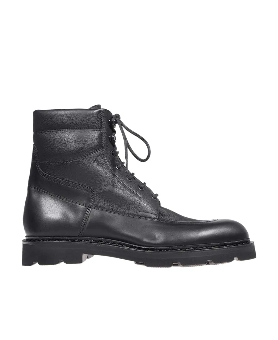 Round Head Lace-Up Boots