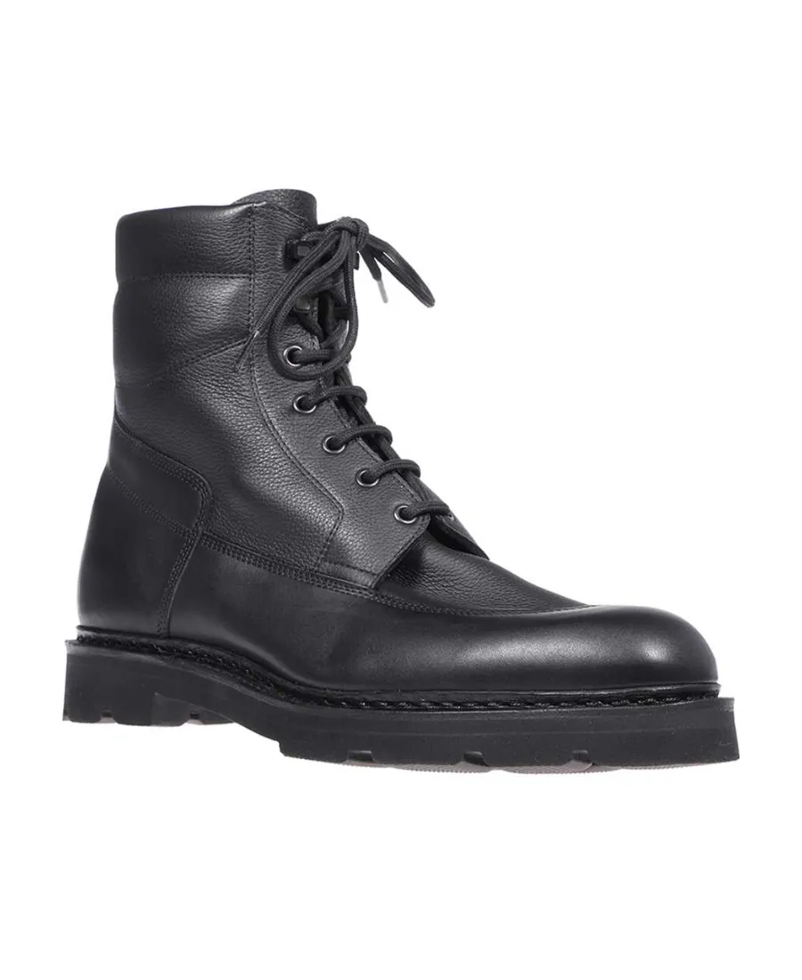 Round Head Lace-Up Boots
