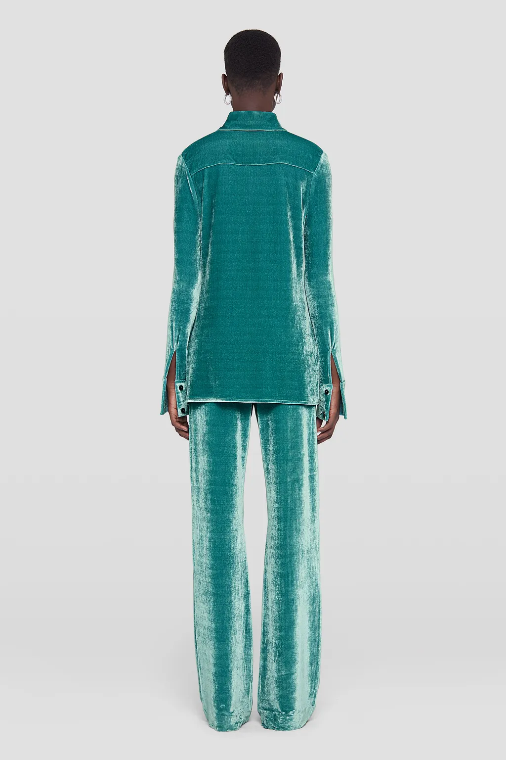 Jil Sander Mid-Waisted Velvet Trousers