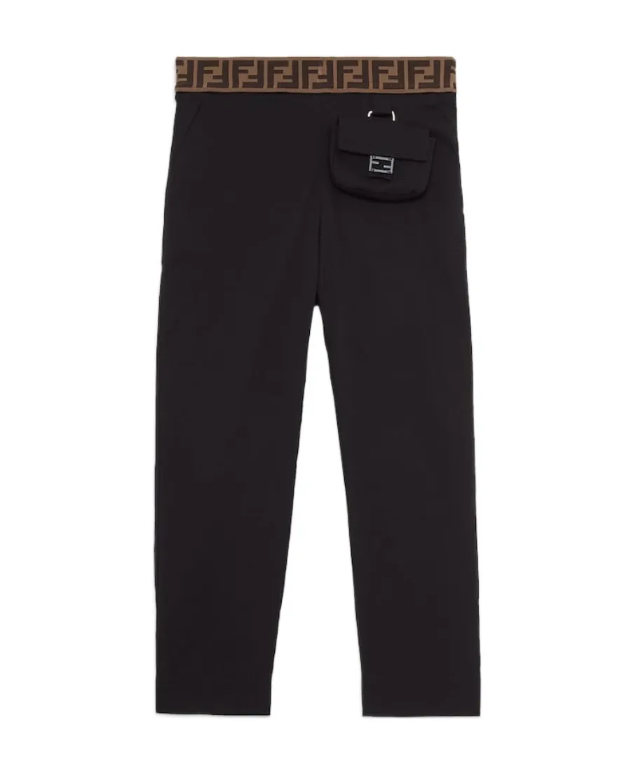 Fendi Kids Logo Waistband Trousers