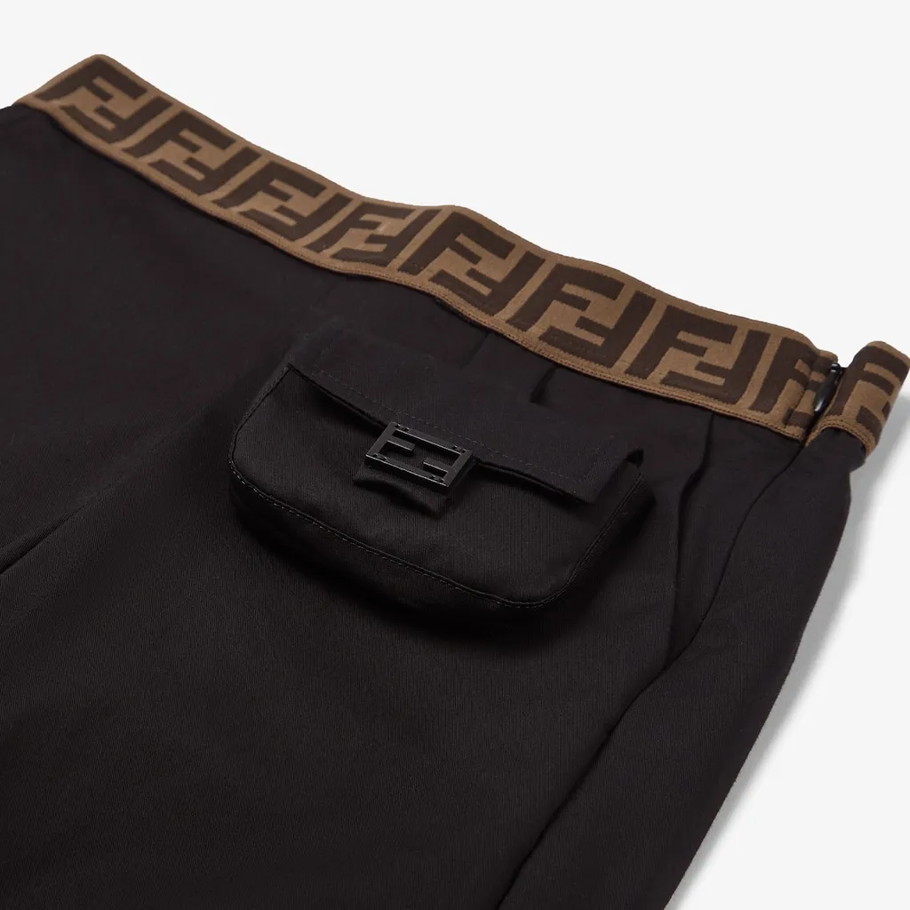 Fendi Kids Logo Waistband Trousers