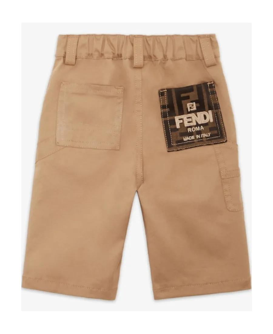 Fendi Kids Logo Patch Pants