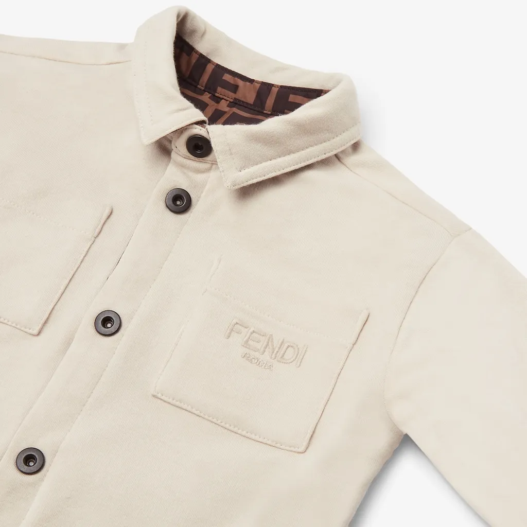 Fendi Kids Fendi Roma Embroidered Reversible Shirt Jacket
