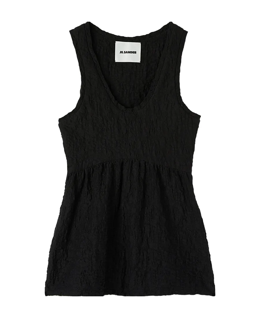 Jil Sander Sleeveless U-Neck Top