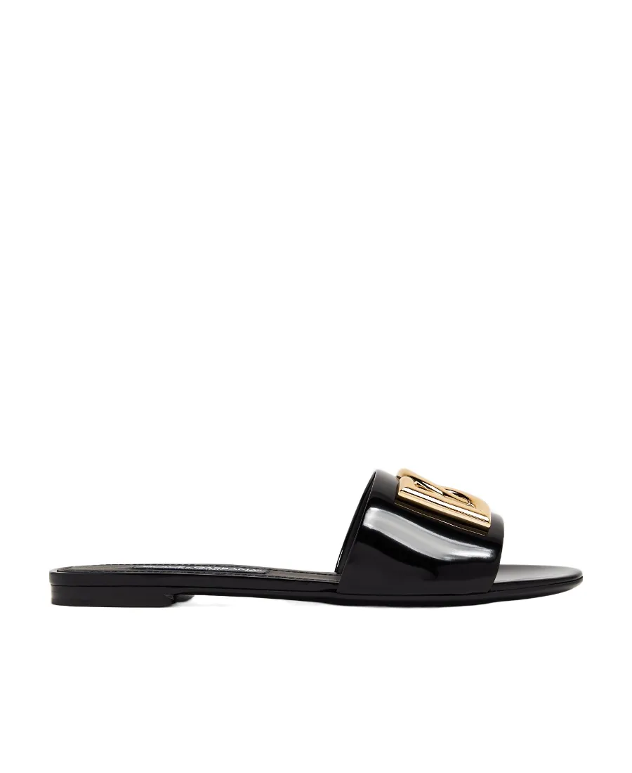Dolce & Gabbana Dg Logo Plaque Flat Slides