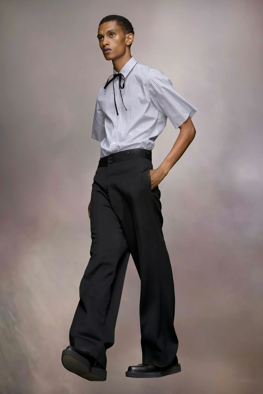 Maison Margiela Striped Buttoned Shirt