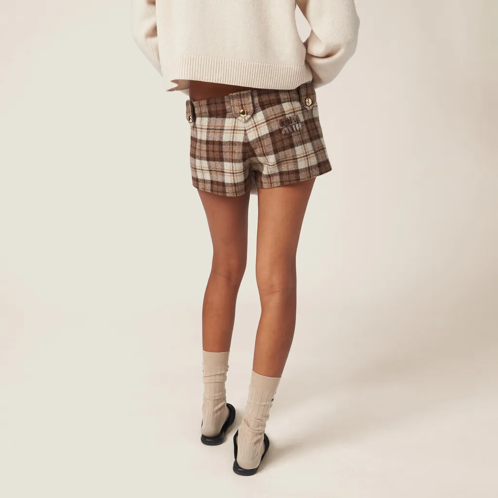 Checked Shorts