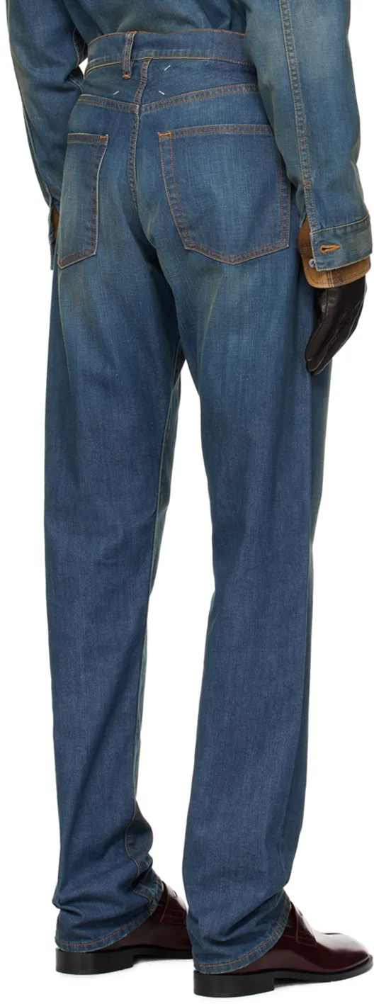 Maison Margiela Americana Wash Turn-Up Jeans