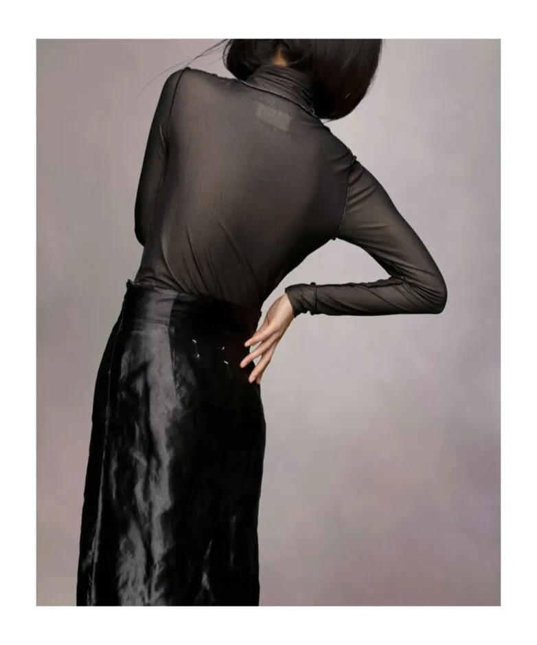Maison Margiela Mockneck Sleeved Top