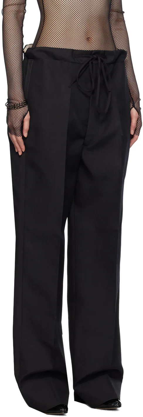 Maison Margiela High-Rise Waist Tie Pants