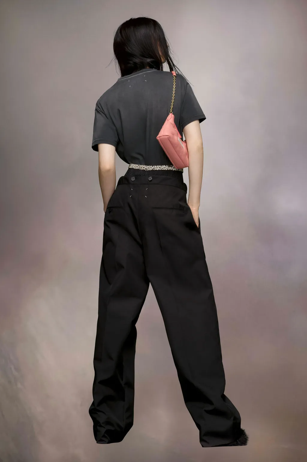 Maison Margiela High-Rise Waist Tie Pants