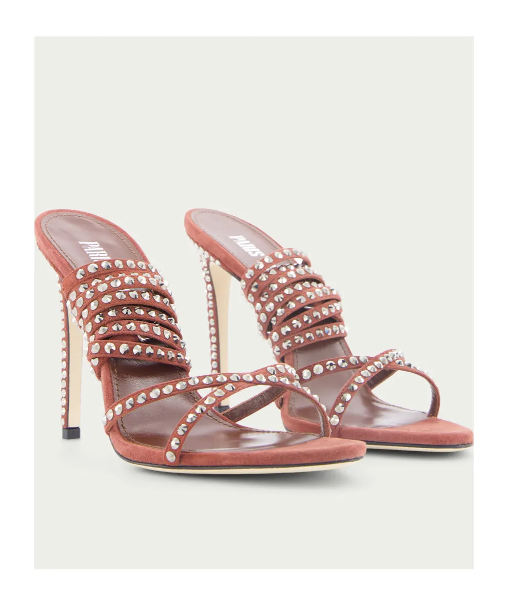 Paris Texas Holly Zoe Embellished Ankle Strapped Sandals