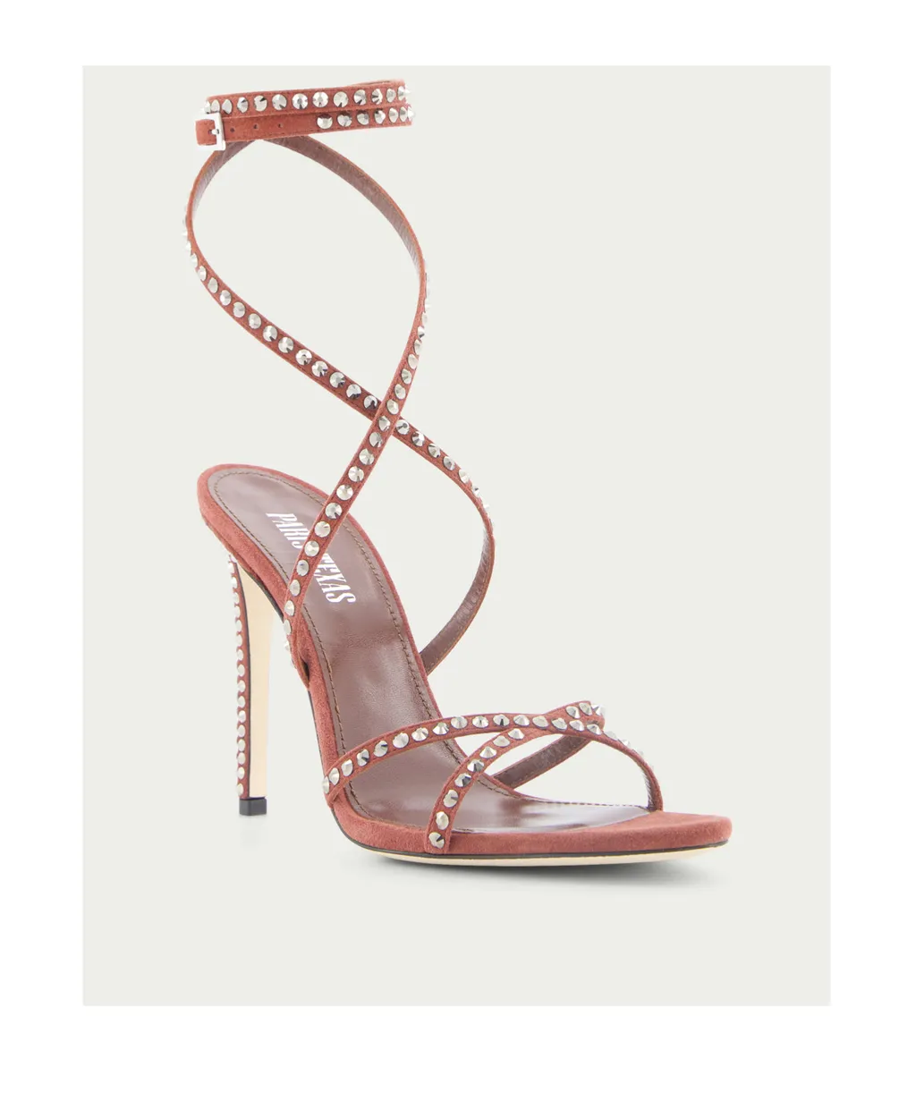 Paris Texas Holly Zoe Embellished Ankle Strapped Sandals