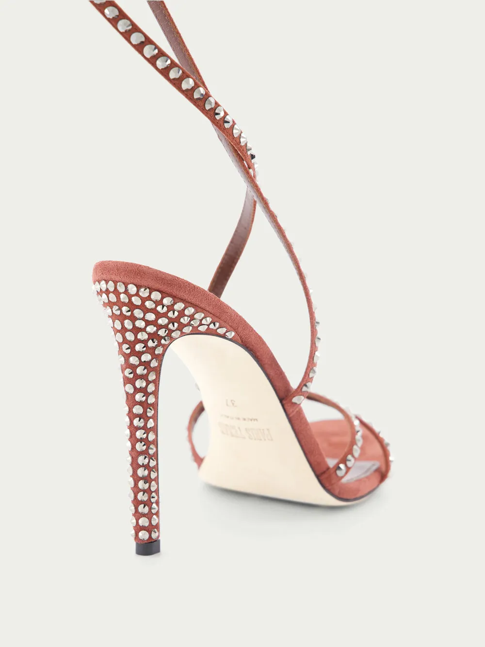 Paris Texas Holly Zoe Embellished Ankle Strapped Sandals