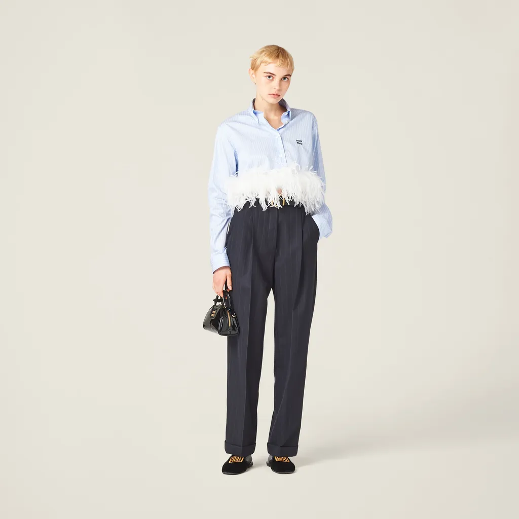 Pinstriped Pants