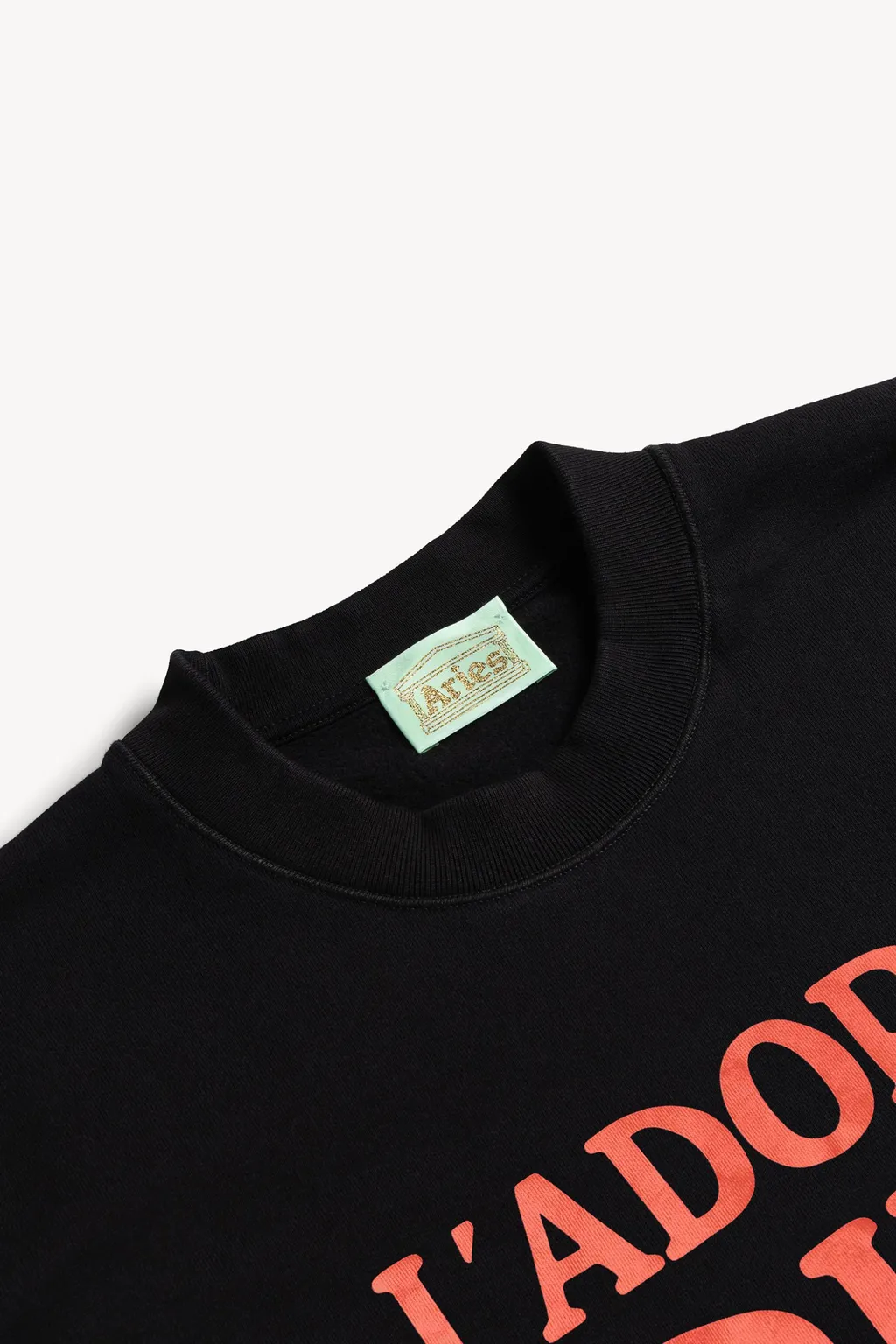 Aries Logo Printed Crewneck Sweatshirt