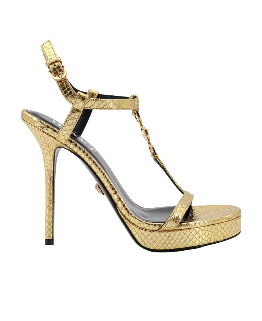 Versace Medusa '95 Metallic Sandals