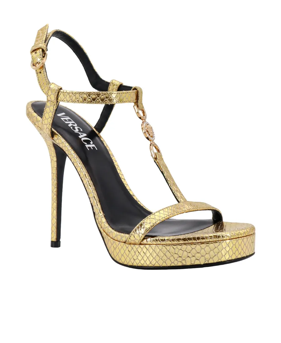 Versace Medusa '95 Metallic Sandals