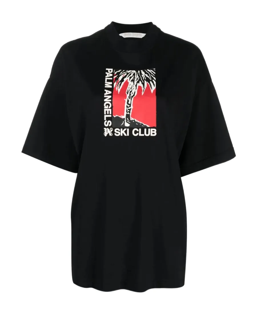 Palm Angels Graphic Printed Crewneck T-Shirt