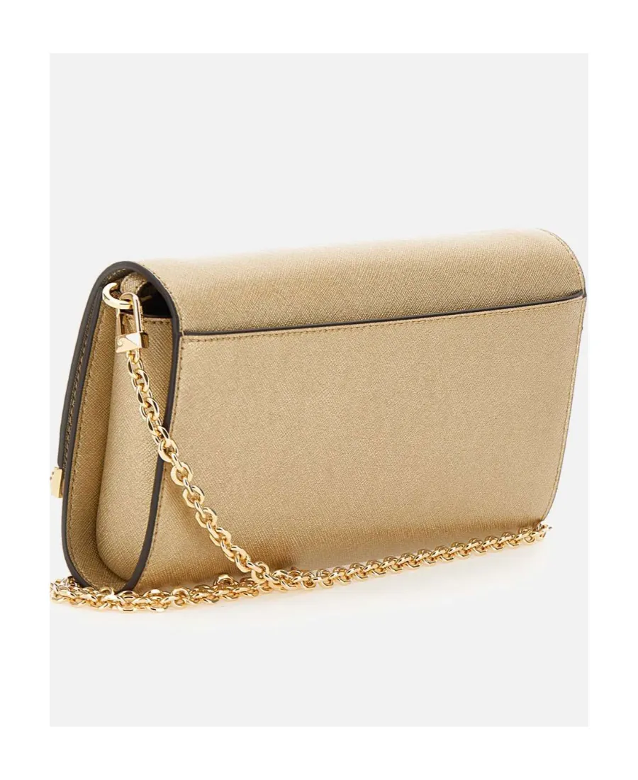 Michael Kors Mona Large Metallic Clutch Bag