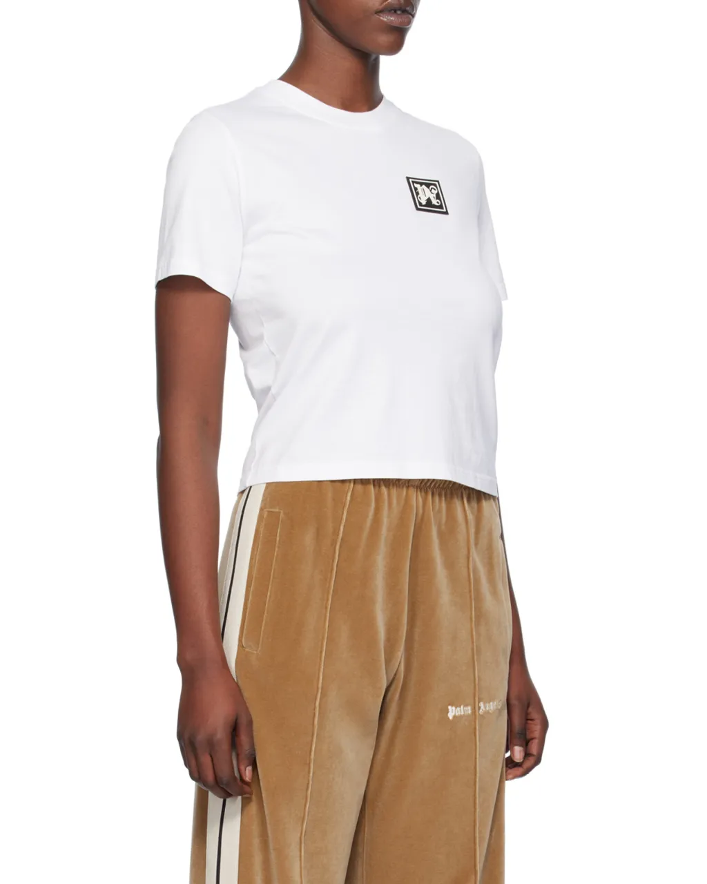 Palm Angels Logo Patch Crewneck T-Shirt